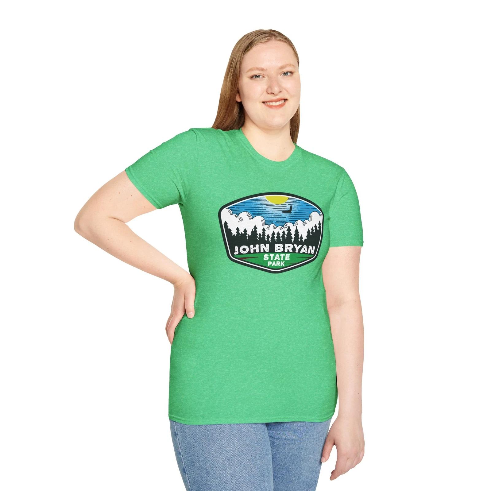 John Bryan State Park Ohio T-Shirt Souvenir Gift Vacation Unisex Softstyle Shirt 2XL