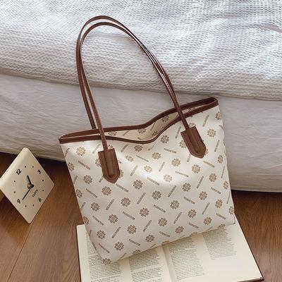 Fashionable Hand Tote Bag for Women's New Winter Versatile Large Capacity Shoulder Bag Printed Underarm Bag
