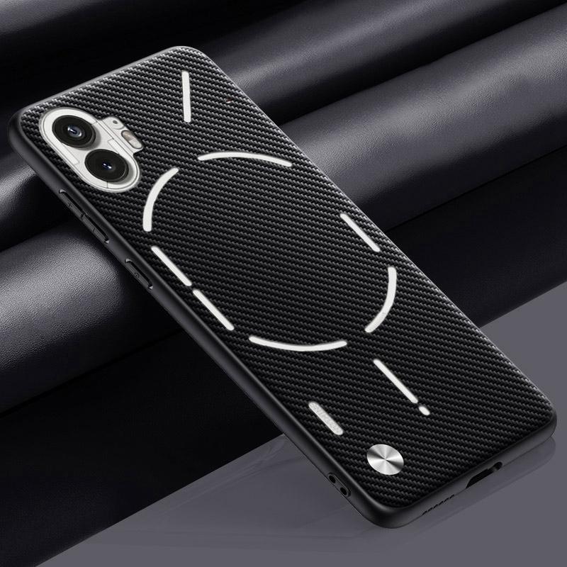 

Роскошный чехол из искусственной кожи для Nothing Phone 1 Phone1 Задняя крышка Матовый ТПУ Силиконовый Противоударный Полная защита Чехол для телефона Coque Nothing Phone 1 матовый черный