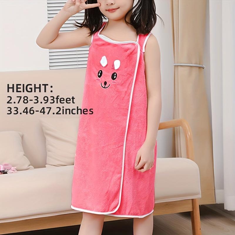 1pc Rabbit Ears Coral Fleece Bath Towel - Soft, Skin-Friendly, Adorable Decor, Plush, Absorbent, and Gentle on Skin