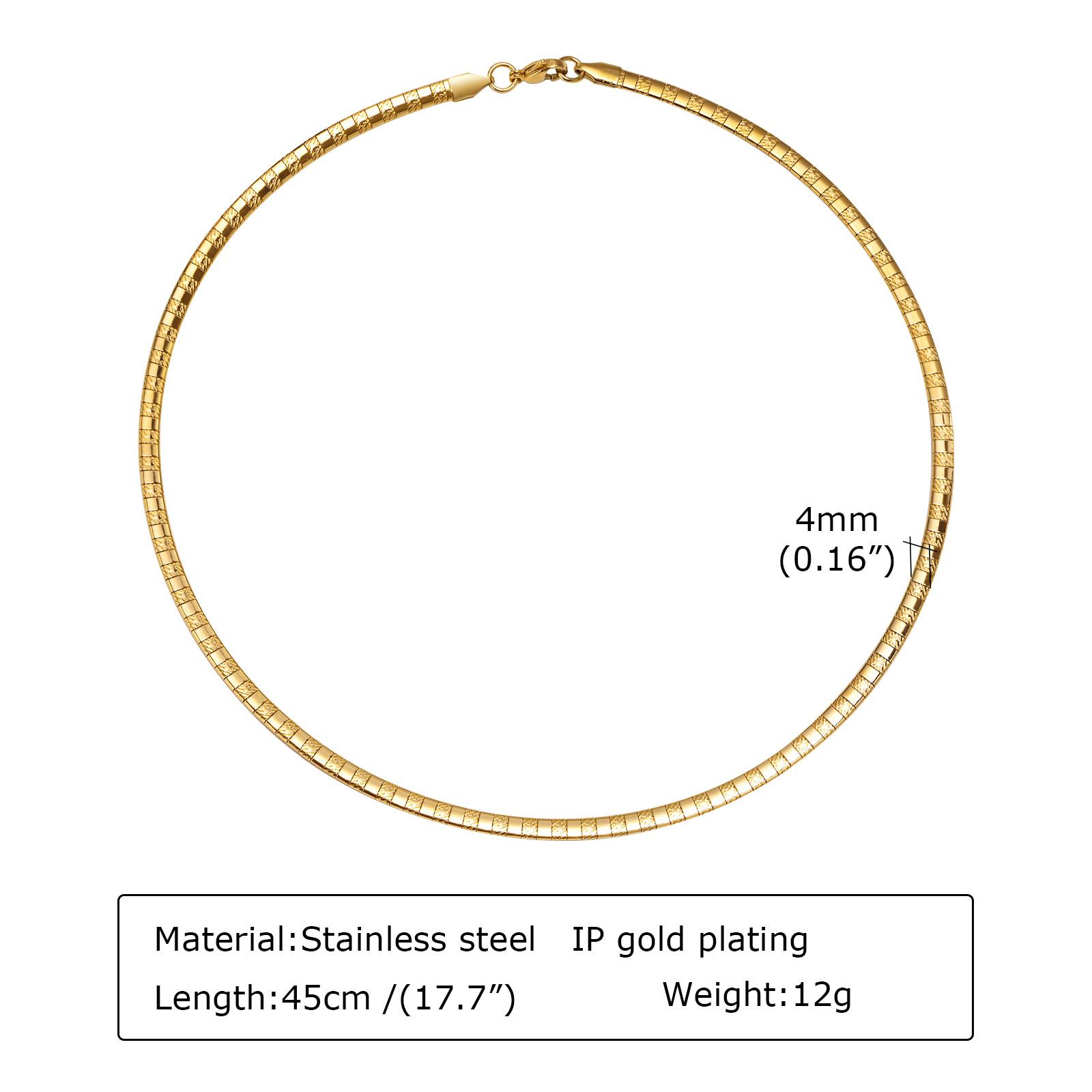 

Chain Choker Necklaces For Women,gold Color Stainless Steel Jewelry Link Collar Party Mom Girlfriend Valentine s Day Gift