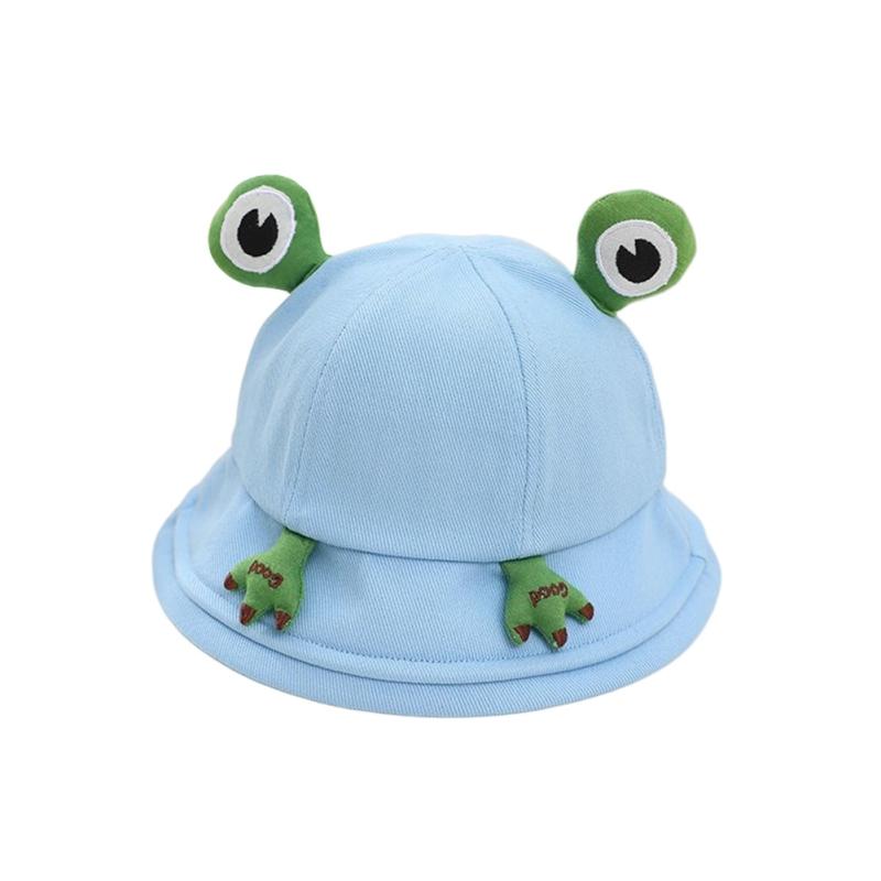 

Детская панама с милым мультяшным рисунком лягушки, солнцезащитная шляпа с мягкими полями, универсальная для весны и осени