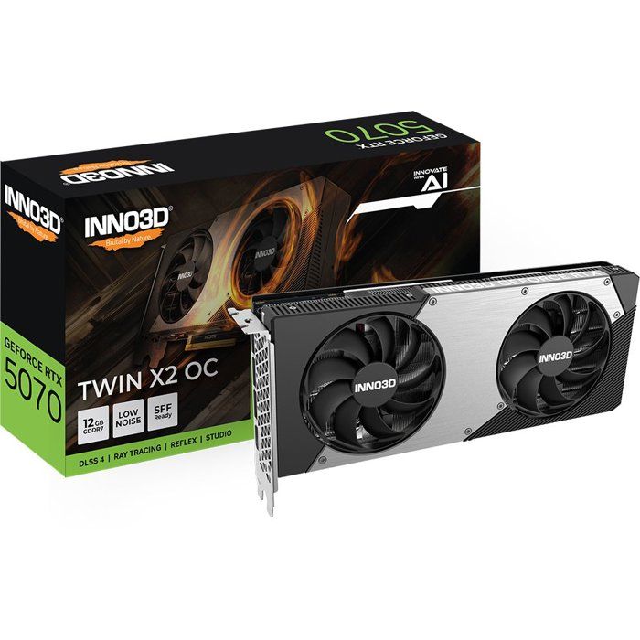INNO3D - Grafikkarte - NVIDIA RTX 5070 TWIN X2 OC - N50702-12D7X-195064N - 12GB