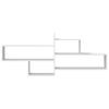 Wall Shelf White 167.5 x 18 x 68 cm Particleboard
