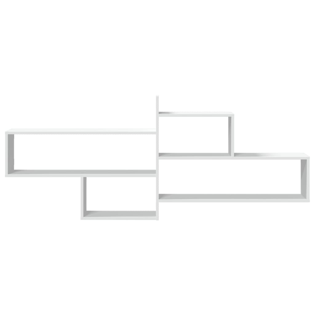 Wall Shelf White 167.5 x 18 x 68 cm Particleboard