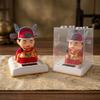 Solar Powered Nodding Scholar Figure Cultural Creative Desktop Decor for Students Desktop Decoration