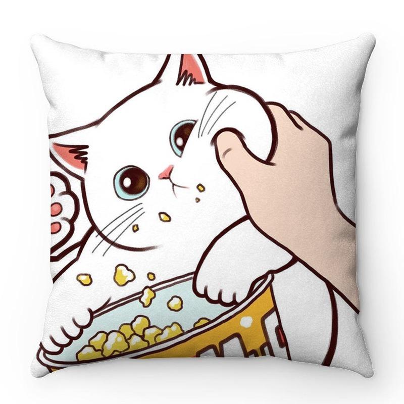 

Cat pillowcase 45 * 45cm, used for daily home decoration, DIY various pillowcases 18x18Inch