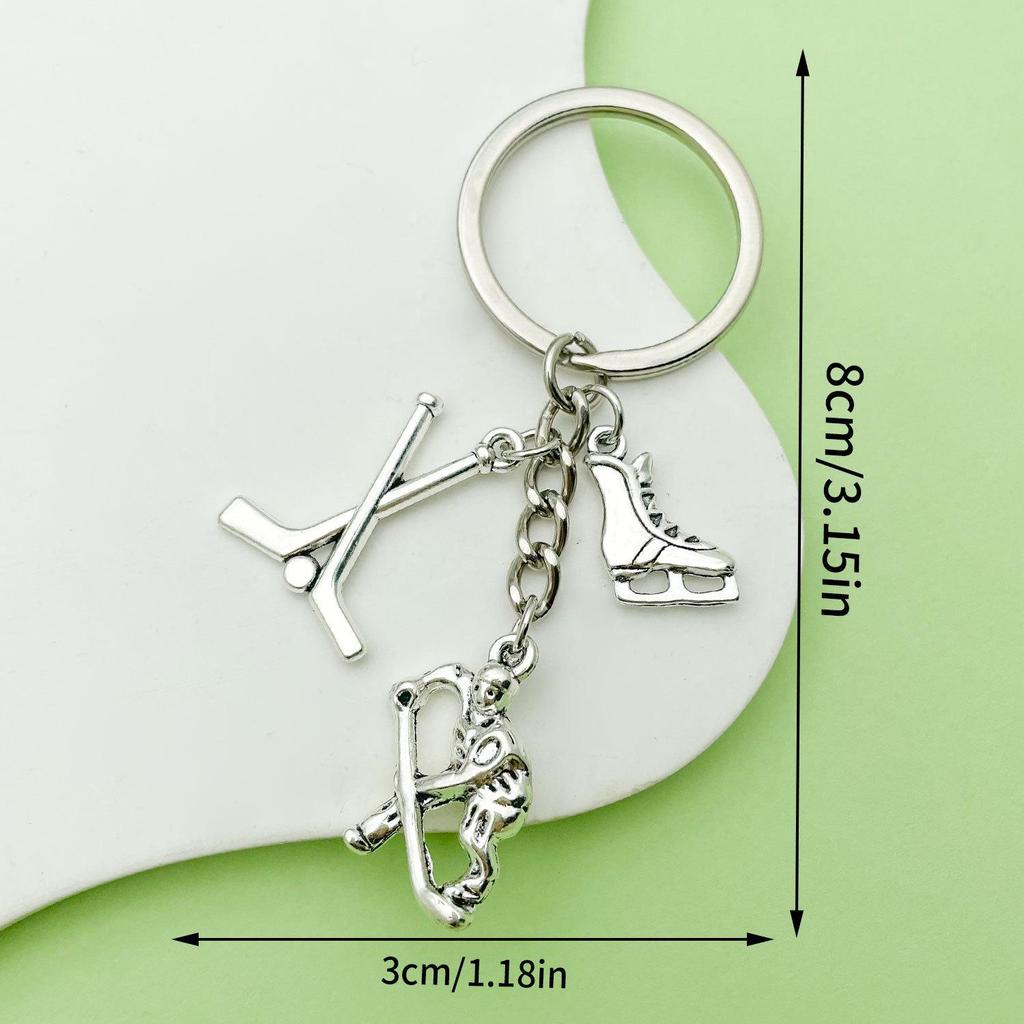 Creative Sports Keychain: PVC Rubber Football, Tennis, Basketball, Rugby Pendant - Small Gift