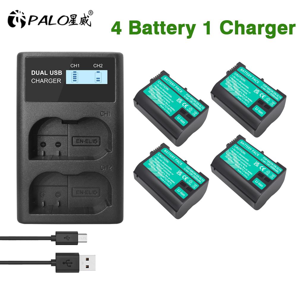 Für Nikon EN-EL15 ENEL15 wiederaufladbare digitale Batterie en-el15a EN EL15 2500 mAh Kamera-Akku für Nikon D500 D750 D7100 D7000