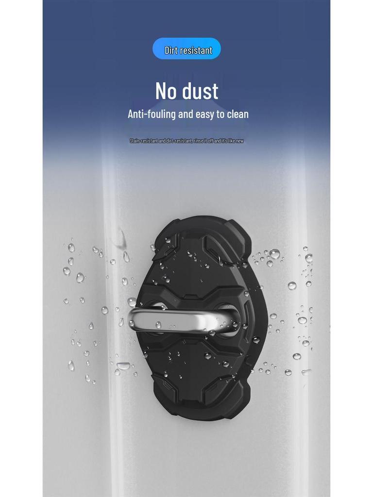 Beijing Auto Door Lock Buckle Protective Pad - Anti-collision, Thickened Interior Decoration Cover