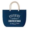 Blue Beach Bag Rope Handle Certified Best Site Manager Birthday Christmas Gift | Large Transport Bag & Sport
