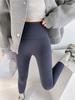 Autumn Winter Lamb Velvet Thicken Sharkskin Leggings Women High Waist Seamless Slimming Warm Leggings Pants