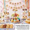 6pcs Cake Stand Afternoon Tea Wedding Plates Party Embossed Tableware Holder