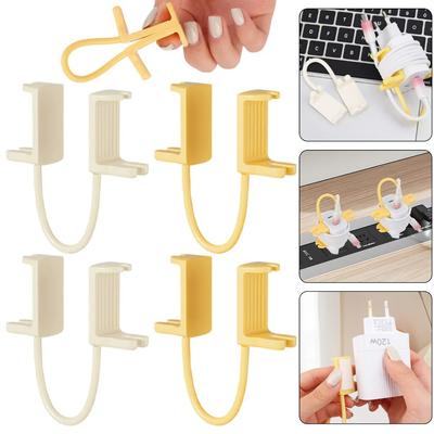 New Reusable Charger Cord Holder Lightweight Portable Cable Ties Fastening Wire Organizer Harger Line Fixation Clip