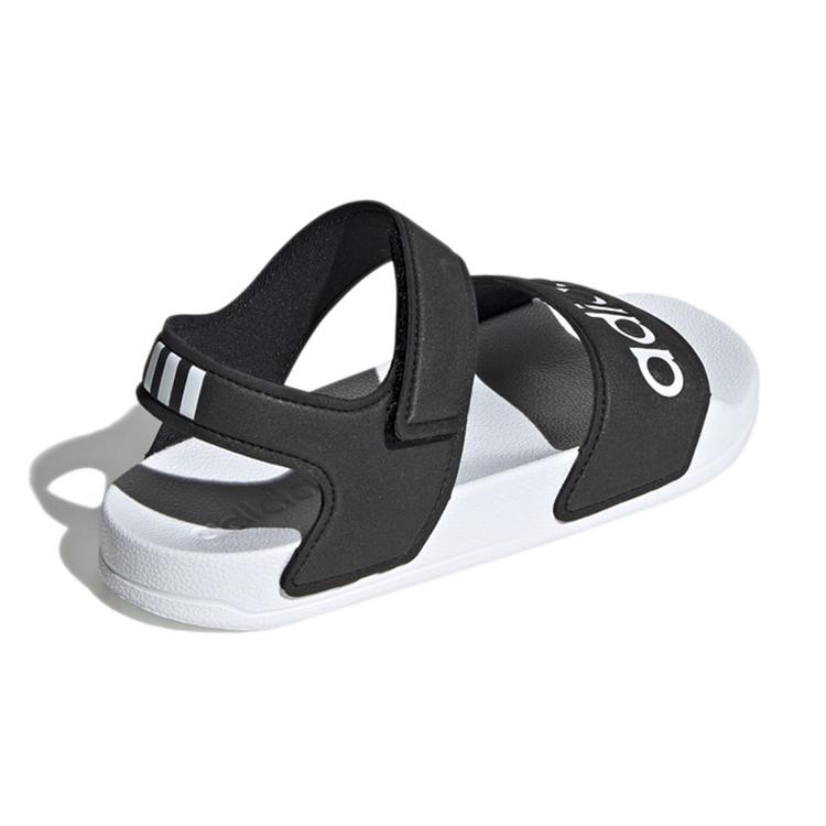 adidas Adilette Sandal K Synthetic Leather Sandal Black White Kids' FV6410