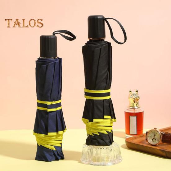 Parapluie pliant extra large à double auvent, protection UV et coupe-vent avec bandes réfléchissantes, 10 baleines, imperméable, pour le soleil et la pluie