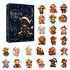 2026 24-Day Highland Cow Advent Calendar - Christmas Countdown Gift Box with Collectible Mini Acrylic,Festive Holiday Home Decor