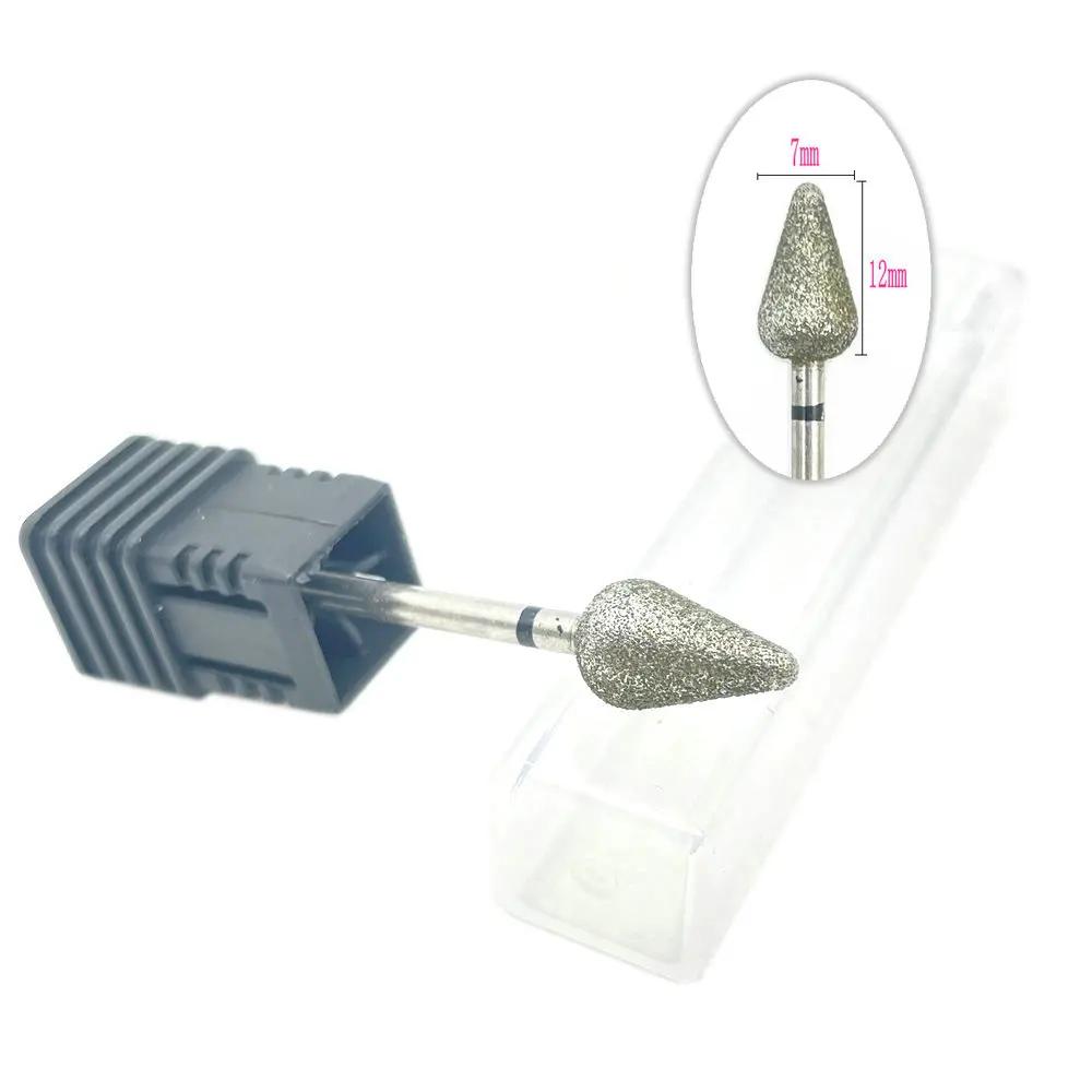 20pcs Diamond Nail Drill Milling Cutter for Manicure Rotary Bits Cuticle Clean Accessory Dental Diamond Burs Polisher 2.35mm