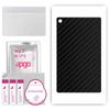 apgo Adesivo Protetor Skin para a parte traseira compatível com Lenovo Tab3 8, Película Envelopada, Folha, Vinil - Padrão Preto Carbono