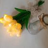 10 Blumen in einem Bund Heimdekoration Atmosphärenlampe LED Hochzeitsstrauß Nachtlicht Künstliche Tulpen Weihnachtsgeschenke Tulpen Blumen Tischlampe