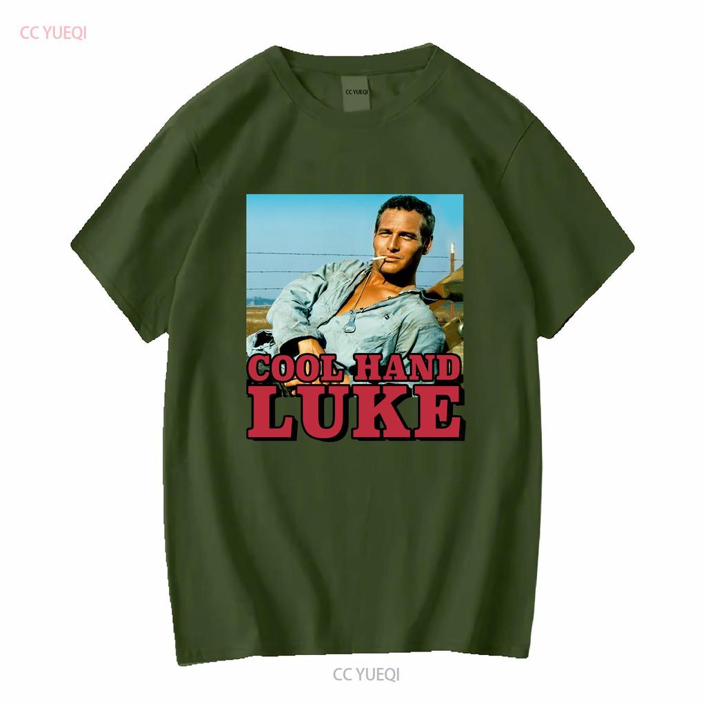 Cool Hand Luke Vintage Klassisches T-Shirt lang- oder kurzärmlig Vintage gewaschene Grafik Bequem Homme Weich Unisex Lässig