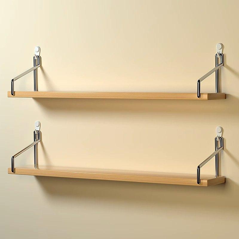 Punch-Free Wrought Iron Wall Shelf - Living Room & Bedroom Decor