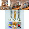 Entzückender Tom und Jerry Gummi Schlüsselanhänger Cartoonfigur Schlüsselanhänger für Jungen und Mädchen