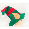 46x36cm Santa Hat Green Adult Women Hat With Elf Ears Soft Non-Woven Christmas Ornament Home Party Costume Accessories