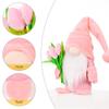 2025 Happy Mother's Day Holding Tulip Rudolph Gnome Creative Faceless Doll Dwarf Mother Gift Home Window Decoration Home Ornamen