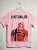 Erling Haaland Norway Funny Majin Buu Graphic T Shirt Unisex Football Soccer Cartoon Tee Unisexs and Unisexs Streetwear Tshirt