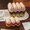 6/12 Grids Eggs Holder Gadget Ceramic Tableware Egg Boxes Refrigerator Eggs Tray Holder Boxes Household Kitchen Storage Supplies