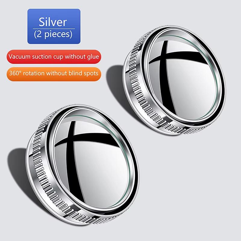 

Зеркало заднего вида SEAMETAL 2 шт., регулируемое на 360 градусов, с круглой рамкой, выпуклое, для слепых зон, безопасное вождение, широкоугольное зеркало заднего вида для автомобиля 2pcs серебряный