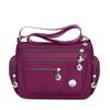 Nylon Messenger Bag Neutral Nylon Oxford Cloth Women's Shoulder Messenger Bag Middle-Aged and Elderly Leisure Bag