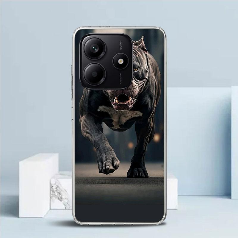 Pit Bull Pet Dog Pitbull Soft Cover for Xiaomi Redmi Note 15 14 13 12 Pro Plus Phone Case 14S 11S 11T 11E 10S 10 4G Pattern Shel
