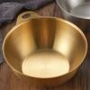 Gold/Silver Korean Style Mixing Bowl Large Capacity Food Container  Food Prep