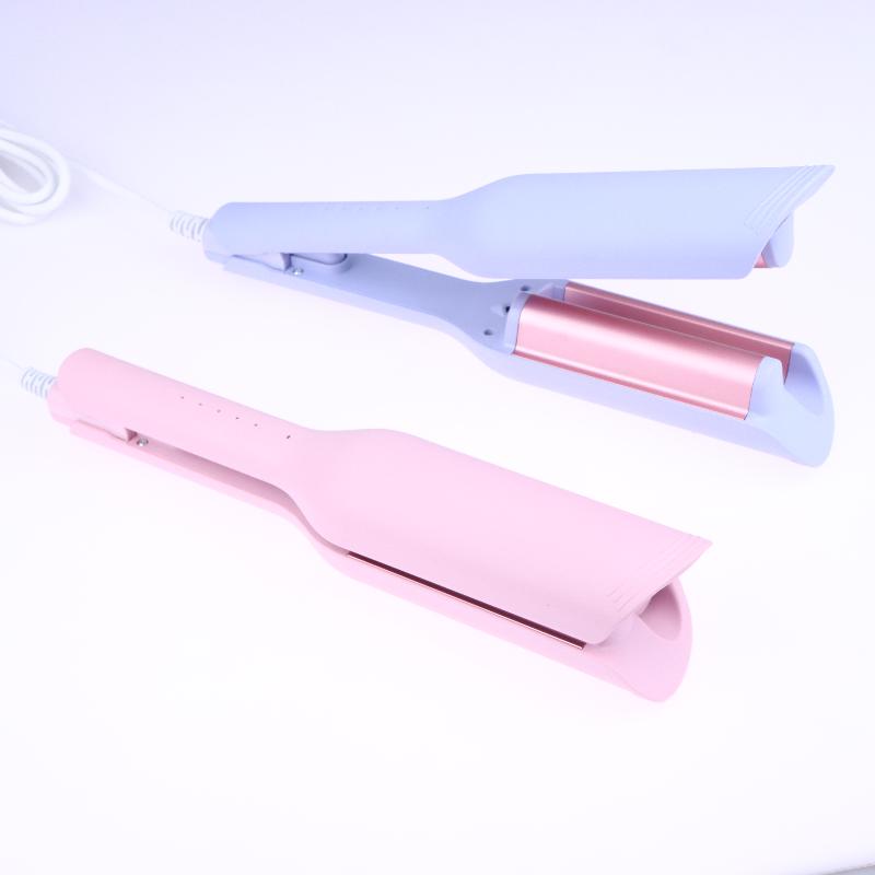 32Mm Electric Curling Iron Lambswool Curling Tool Long Lasting Styling French Anti-Flame Design For Wide Deep Waves