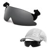 Freell Flip-Up Sunglasses with Cap Clip, Hat, Flip-Up Glasses, Overglasses, Cap Shader, for Sports, Outdoors, Fishing, Cycling, Driving, Unisex, One