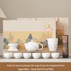 Jingpin White Porcelain Quick Cup Tea Set