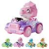 Yousheng Kids Dinosaur Car Toy Press Go Inertia Drive Detachable Dino Racing Vehicle 0-3 Toddlers Boys Girls Educational Cartoon Dinosaur Truck Toy