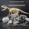 Dinosaur Fossil Excavation Toy with Luminous Gemstone Necklace - DIY Blind Box for Kids