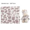2pcs/set Flannel Plush Baby Blanket Stuffed Animal Baby Sleep Blanket