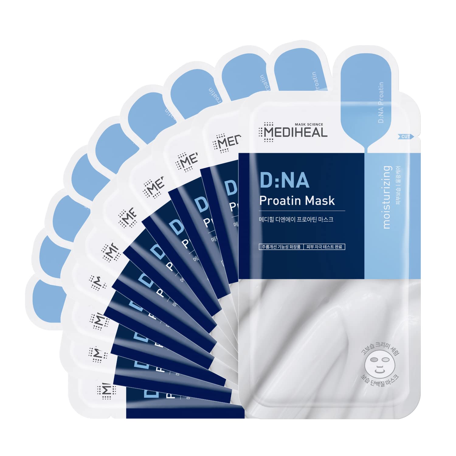 

Маска для лица Mediheal DNA Proatin, упаковка 25 г x [10+10] (Акваринг) (10шт+10шт) [Элемент]