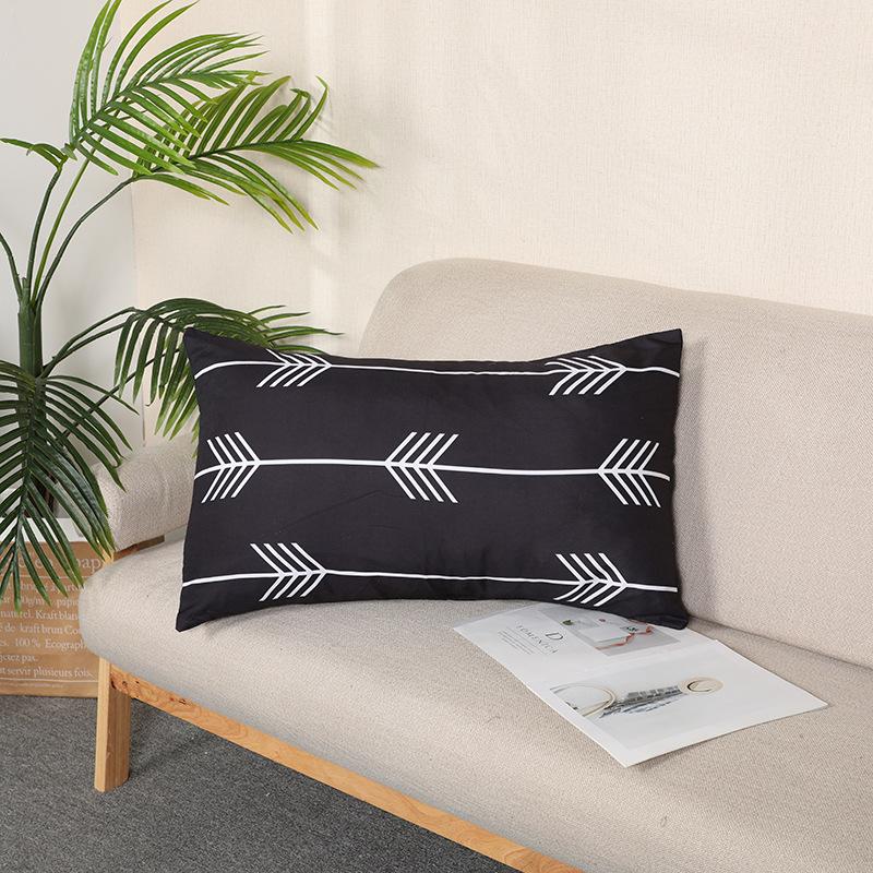 Nordycka Nowoczesna Poszewka na Poduszkę Sofową Dwustronna Prosta Poduszka Prostokątna Samochodowa Poduszka Lędźwiowa Poszewka do Pokoju Prób