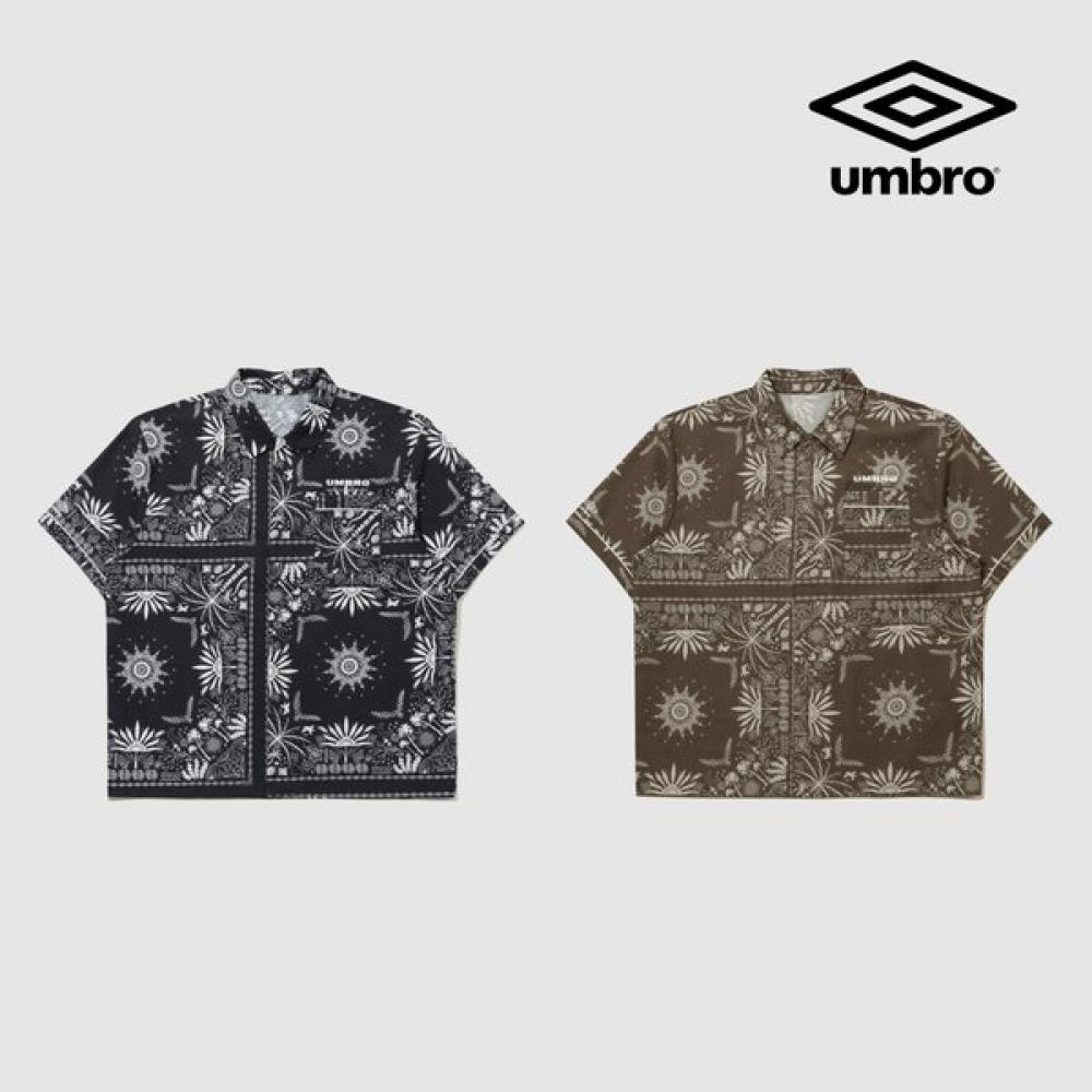 Umbro Paisley Short Sleeve Shirt Ur221cjk62 navy paisley/090