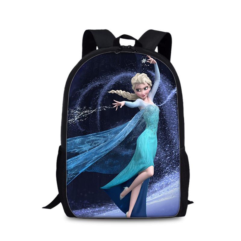 Frozen Childrens Cartoon Backpack With Lightweight Nylon Material For School And Daily Use