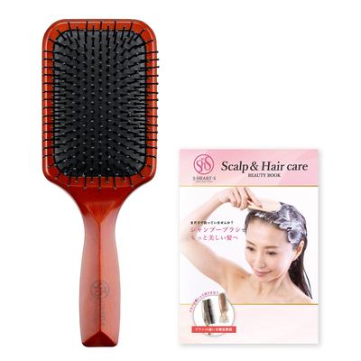 [Official Store Exclusive] S.HEART.S Scalp Healthy Brush Hairbrush with Official S.HEART.S Beauty Book