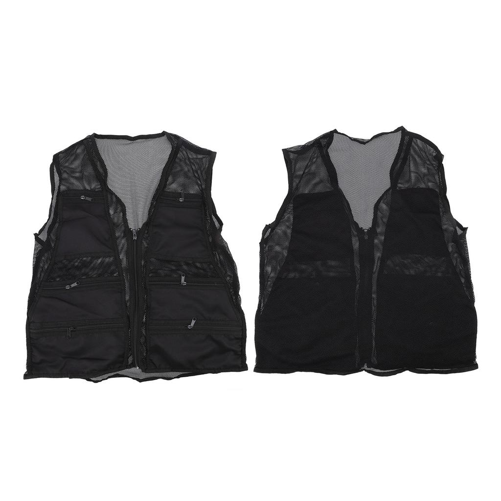 Kamizelka wędkarska Quick Dry Oddychająca lekka kamizelka do pracy na zewnątrz z wieloma kieszeniami