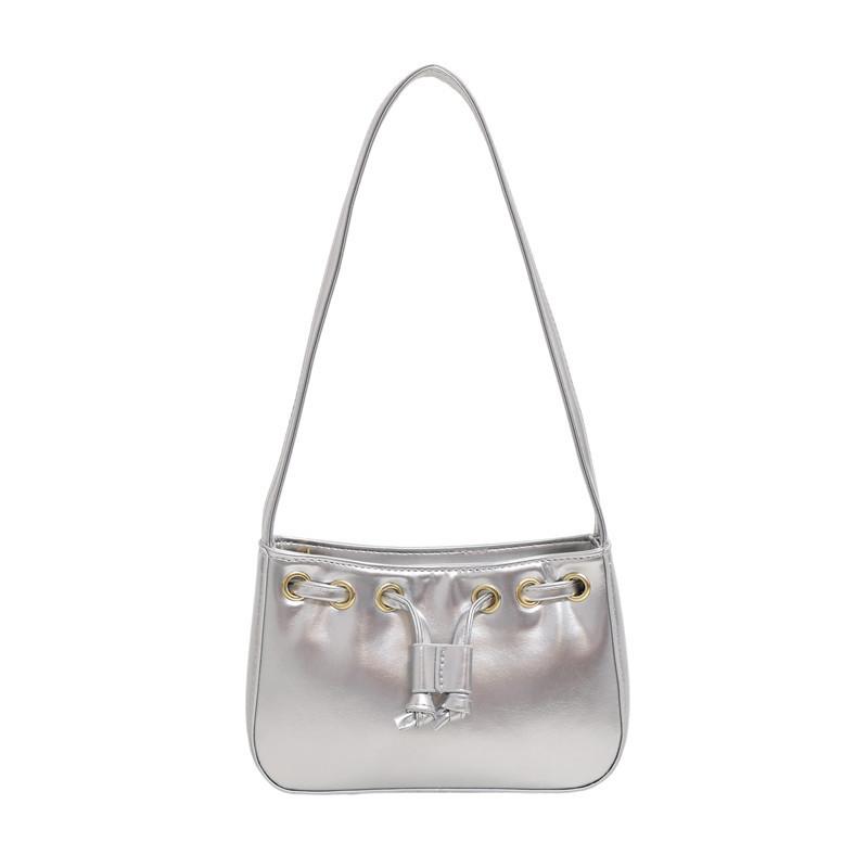 Fashion niche handbag women's 2025 new simple fashion underarm bag shoulder bucket small square bag