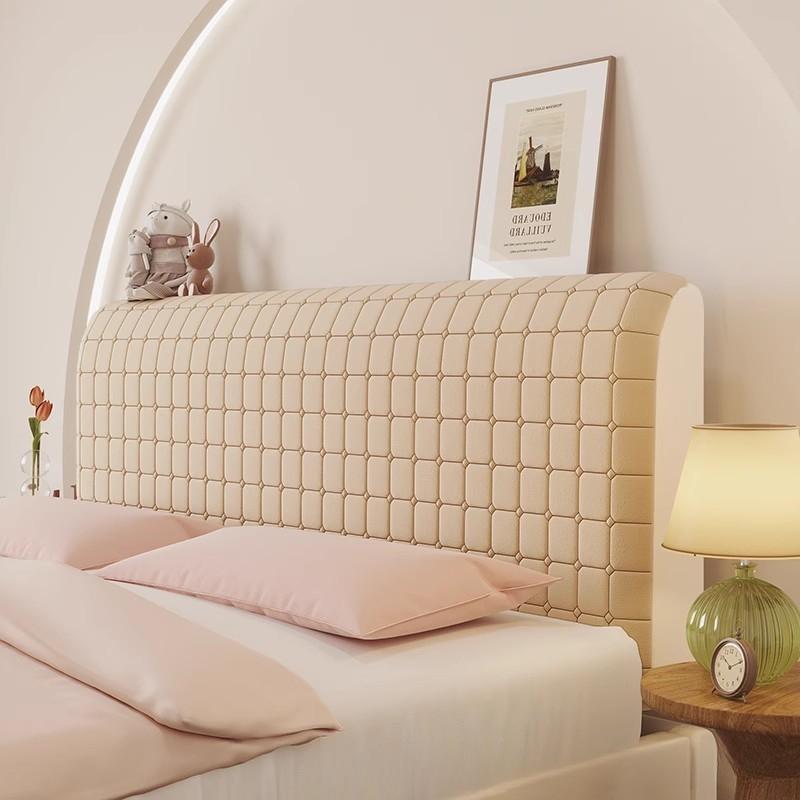 Nou Modern Și Simplu Inclusiv Tăblie Pat Patru Sezoane Universal Culoare Solidă Lavabil Husă Tăblie All Inclusive