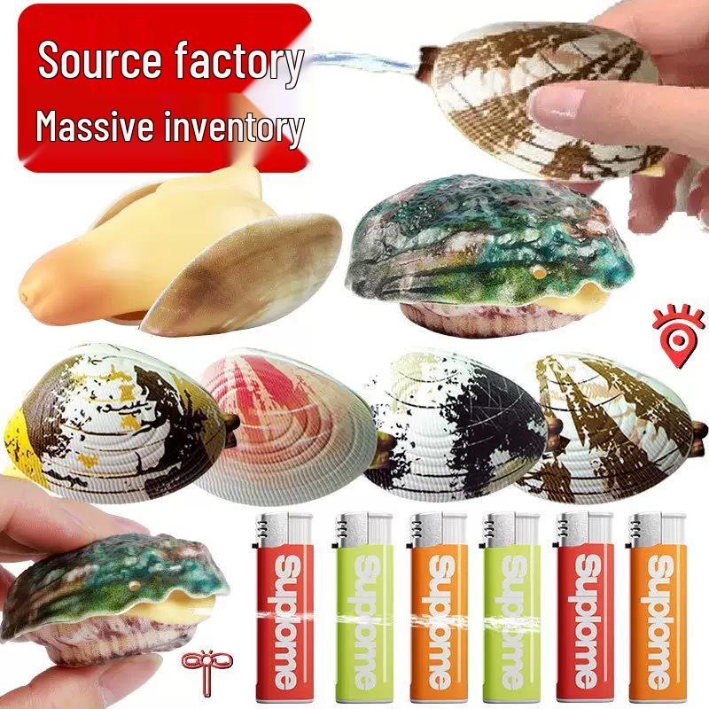 

Creative Clam Pressing Water Gun Prank Toy - Small Gag Water Gun for Fun Play Simulation Clam Water Gun [Single Piece]